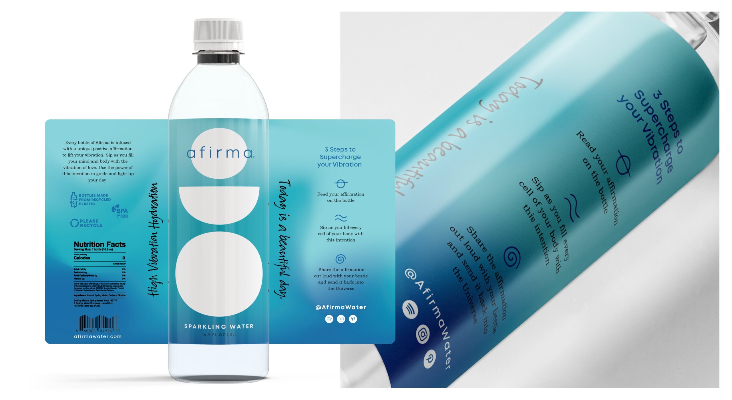 Afirma detailed product label design