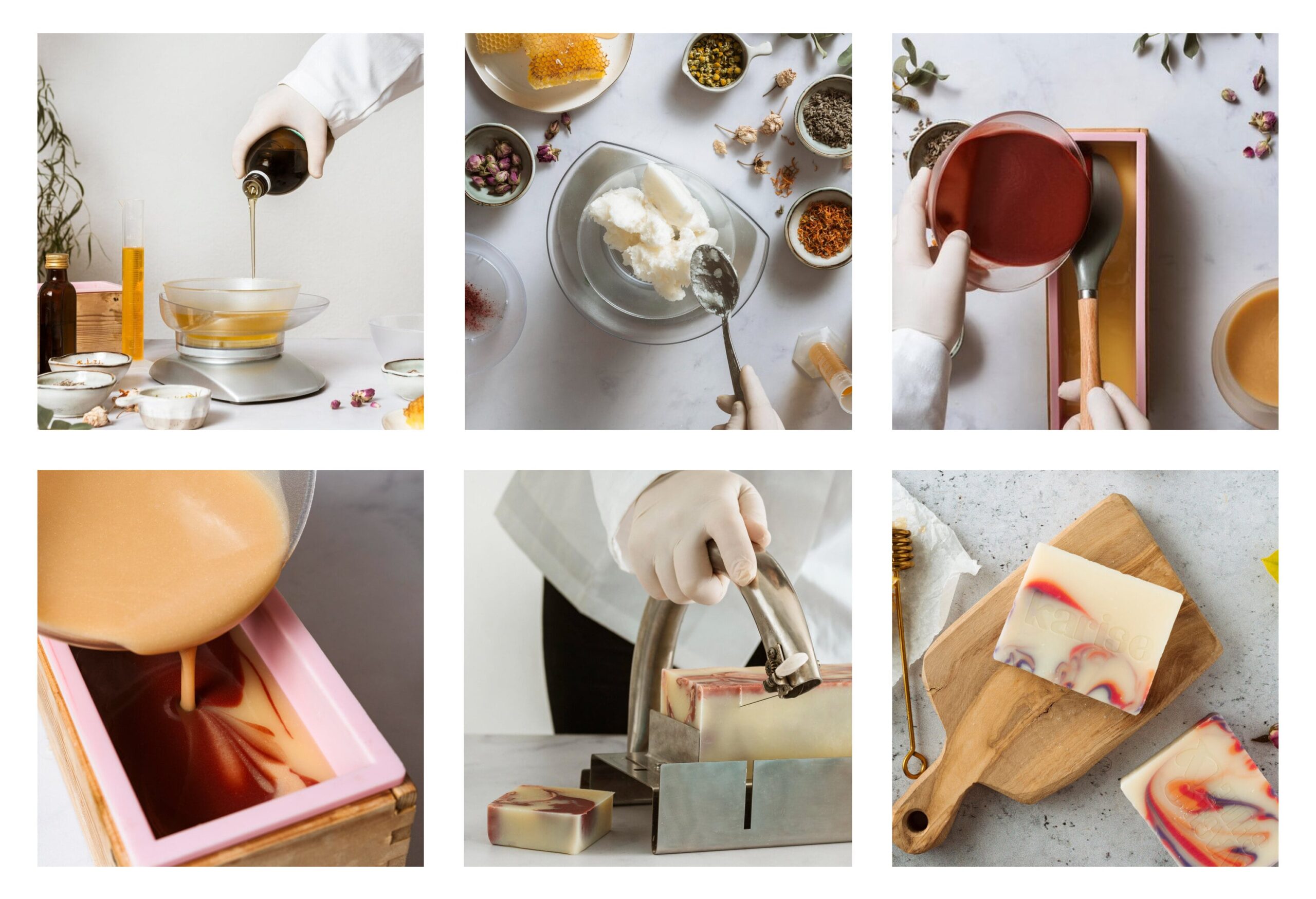 Karise soap making process