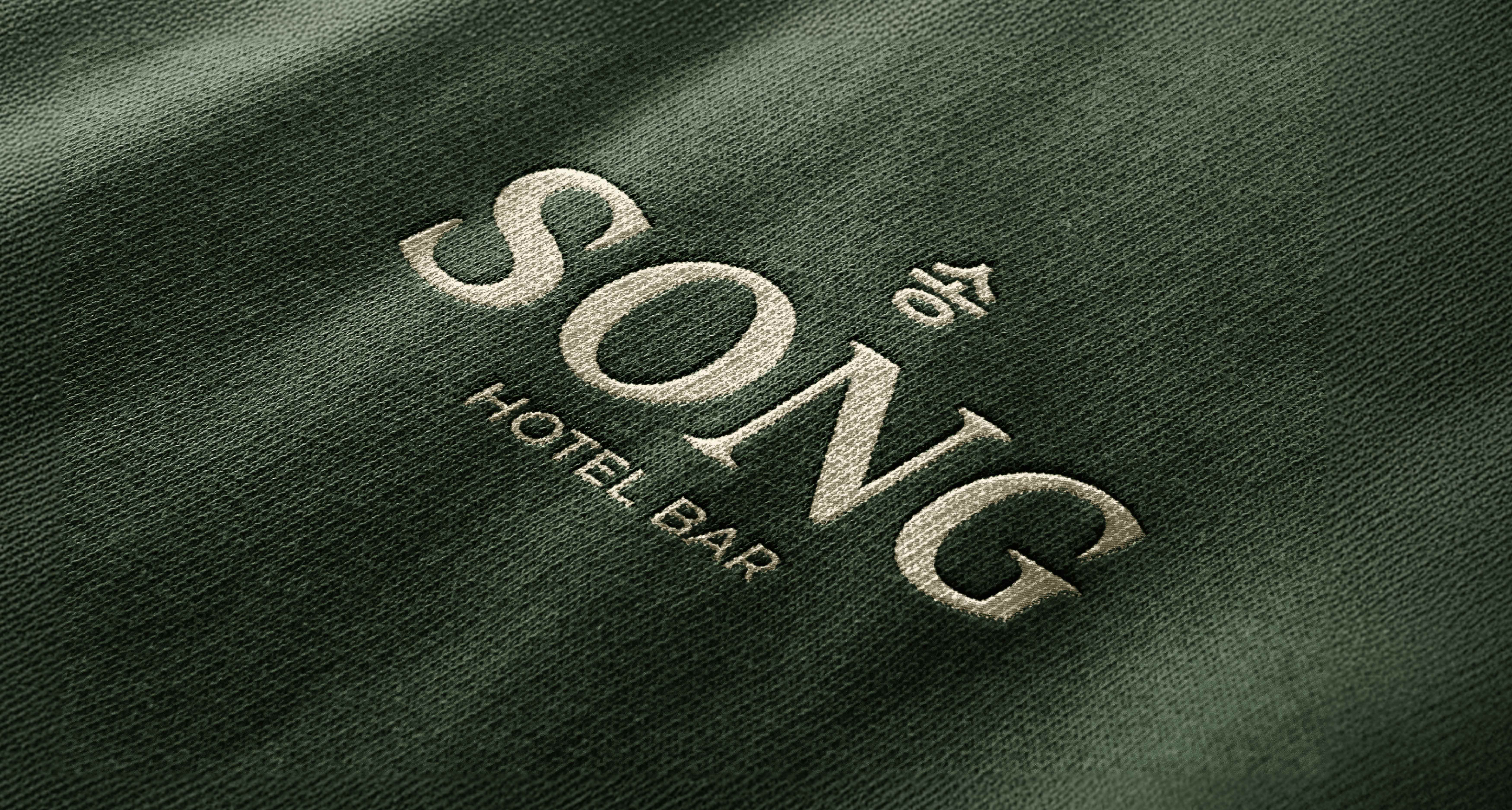 Song Hotel Bar Embossed Branding