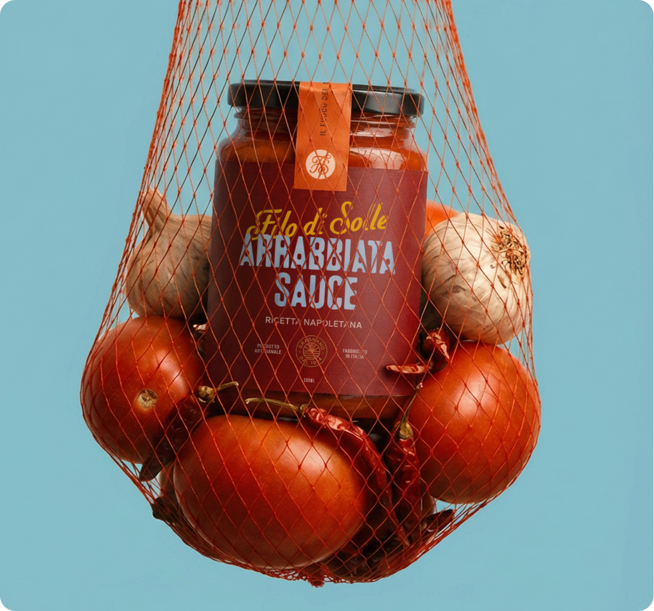 Filo di Solle — branded tote and merchandise extension of the identity