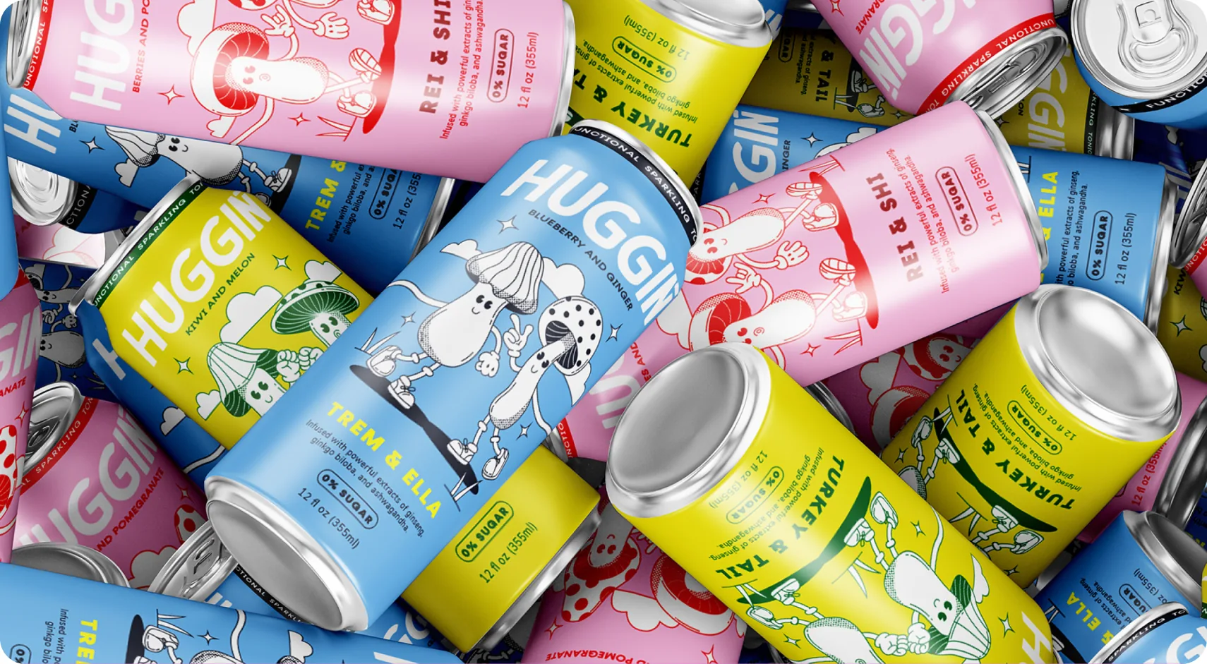 Huggin — beverage • functional portfolio thumbnail by CreativeWise