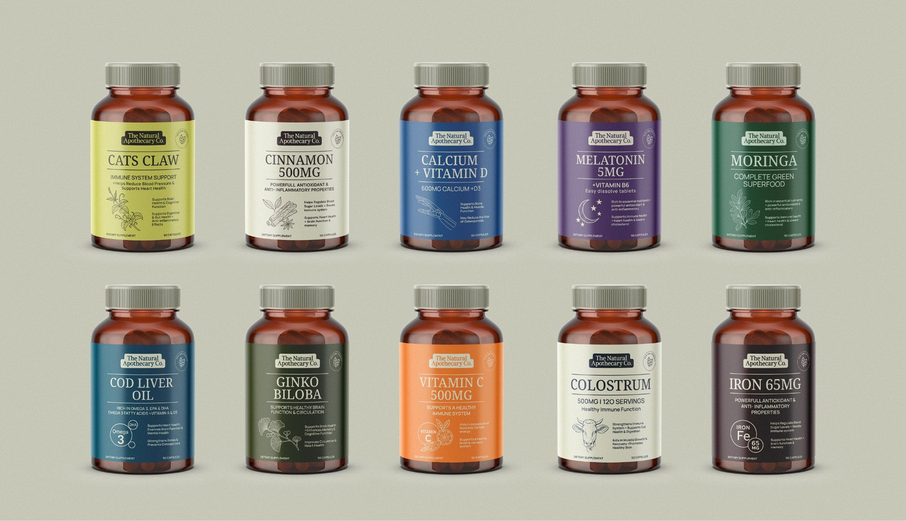 The Natural Apothecary — wellness • supplements portfolio thumbnail by CreativeWise