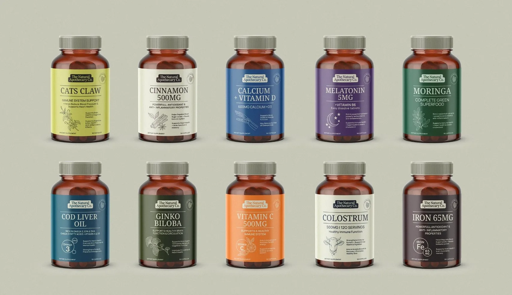 The Natural Apothecary — wellness • supplements portfolio thumbnail by CreativeWise