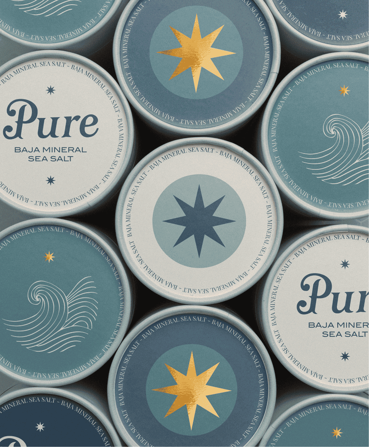Pure — packaging texture and finish detail