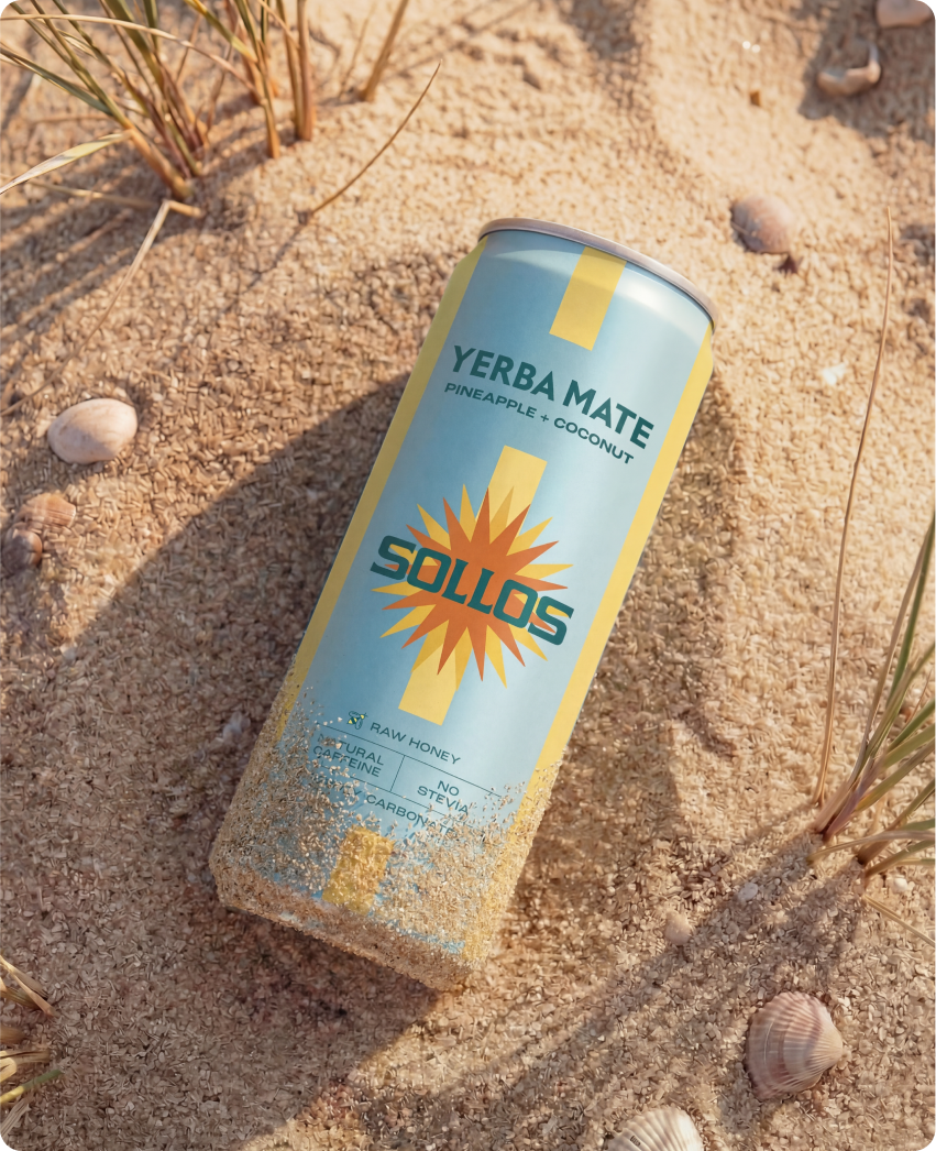 Sollos — beverage • yerba mate portfolio thumbnail by CreativeWise
