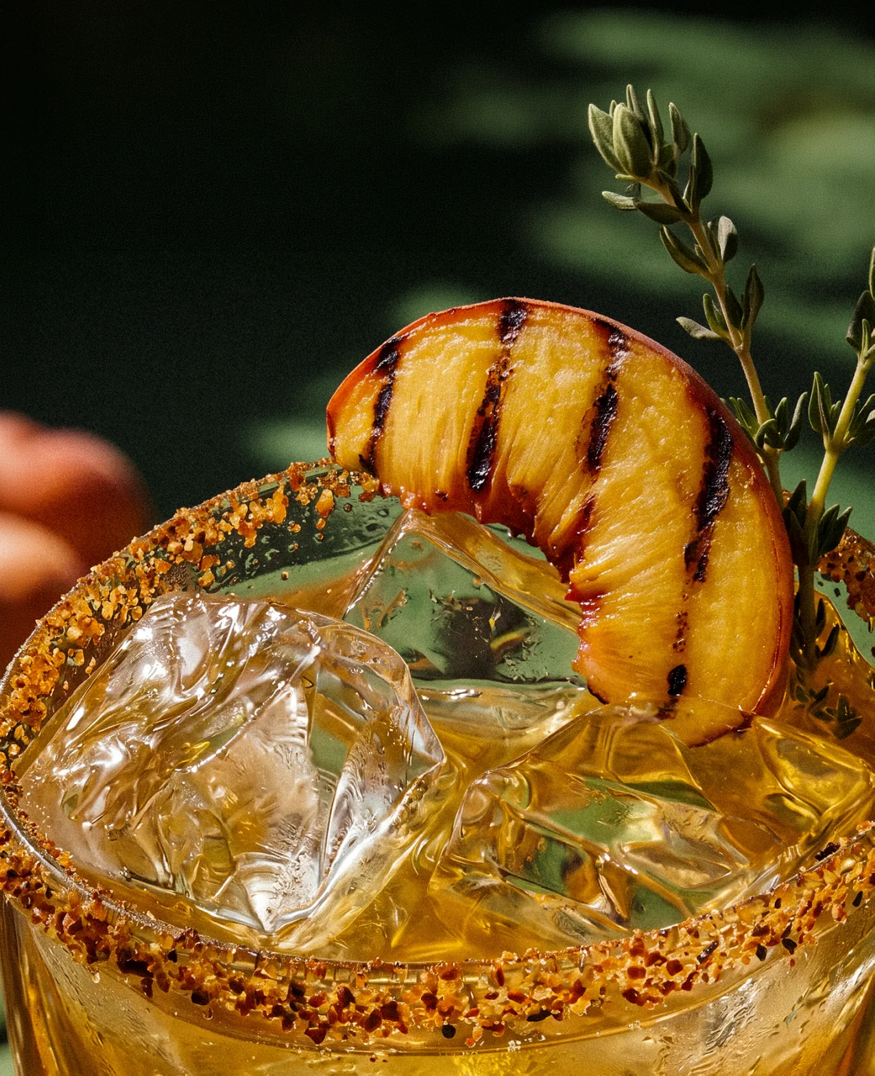 Verdadero — a grilled-pineapple cocktail with a sugared rim
