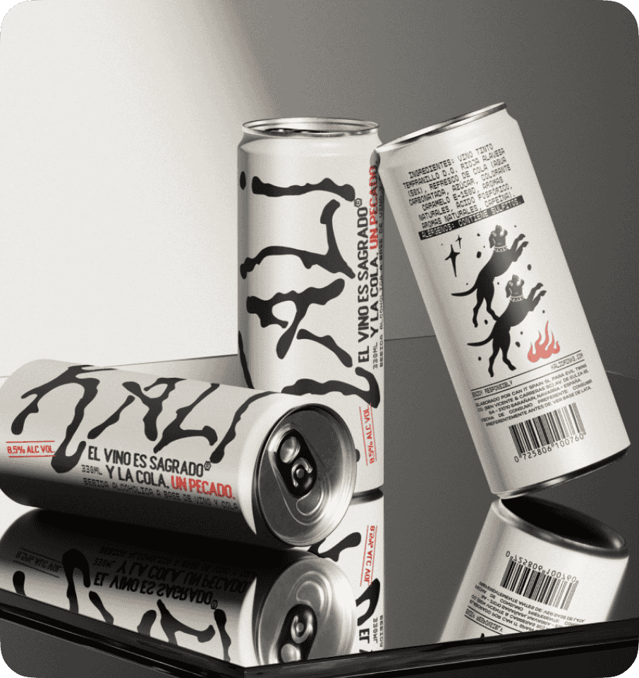 AXL spirits can — packaging design by CreativeWise